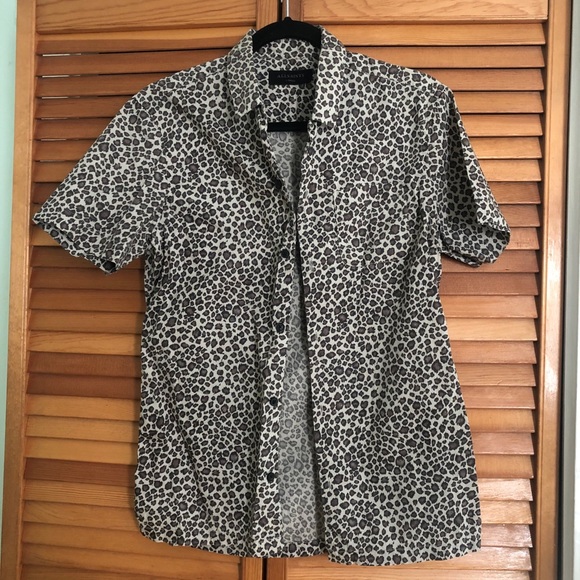 All Saints Other - Allsaints men’s short sleeve with leopard print.XS